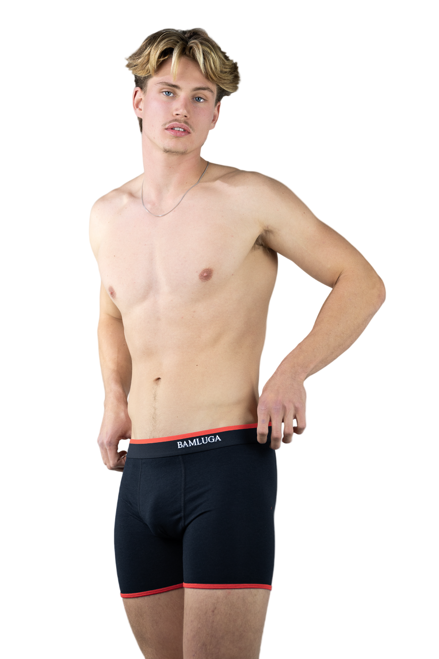 Bamboe Boxershort Heren Slim fit Marineblauw BAMLUGA