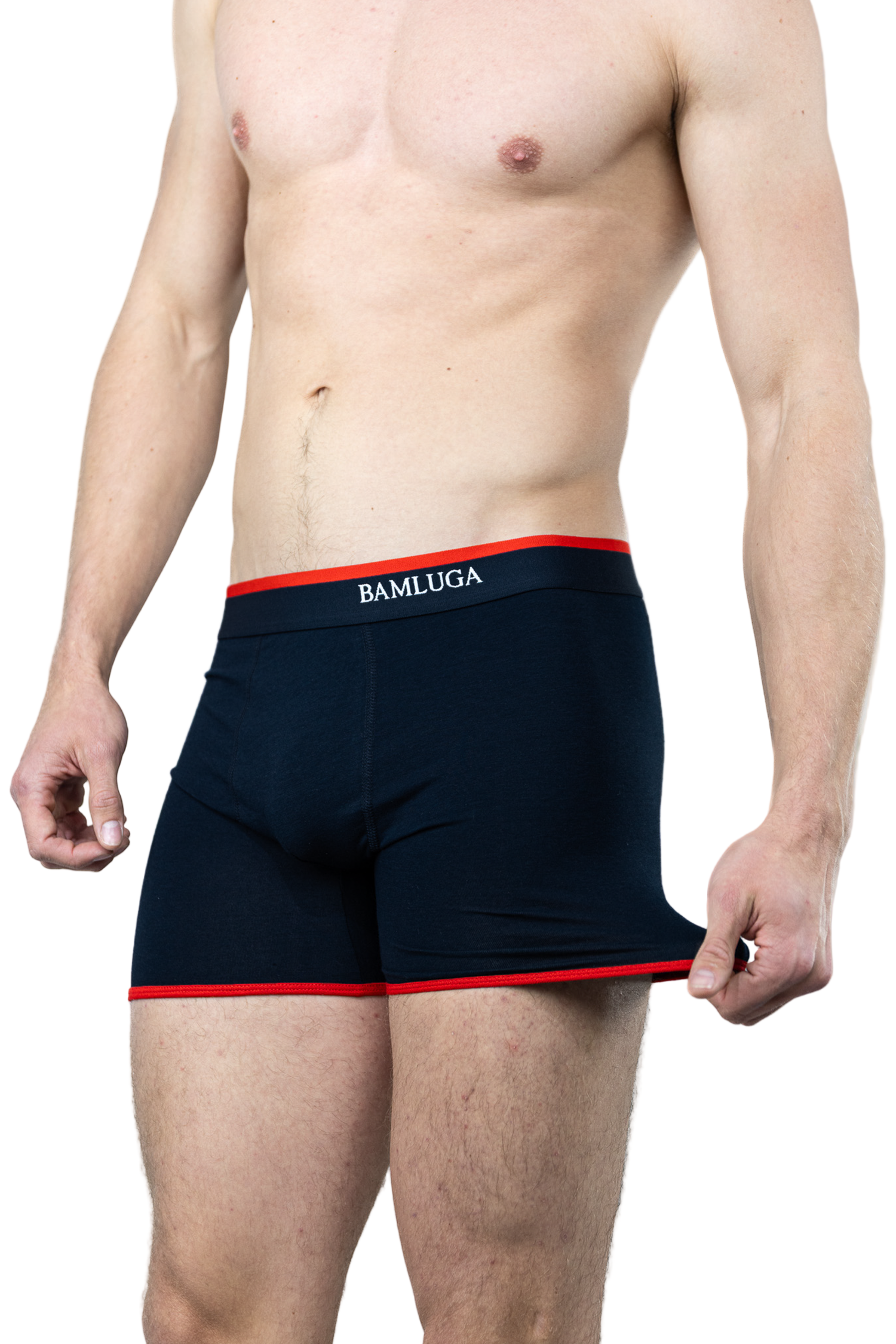 Bamboe Boxershort Slim fit Marineblauw 3-pack BAMLUGA