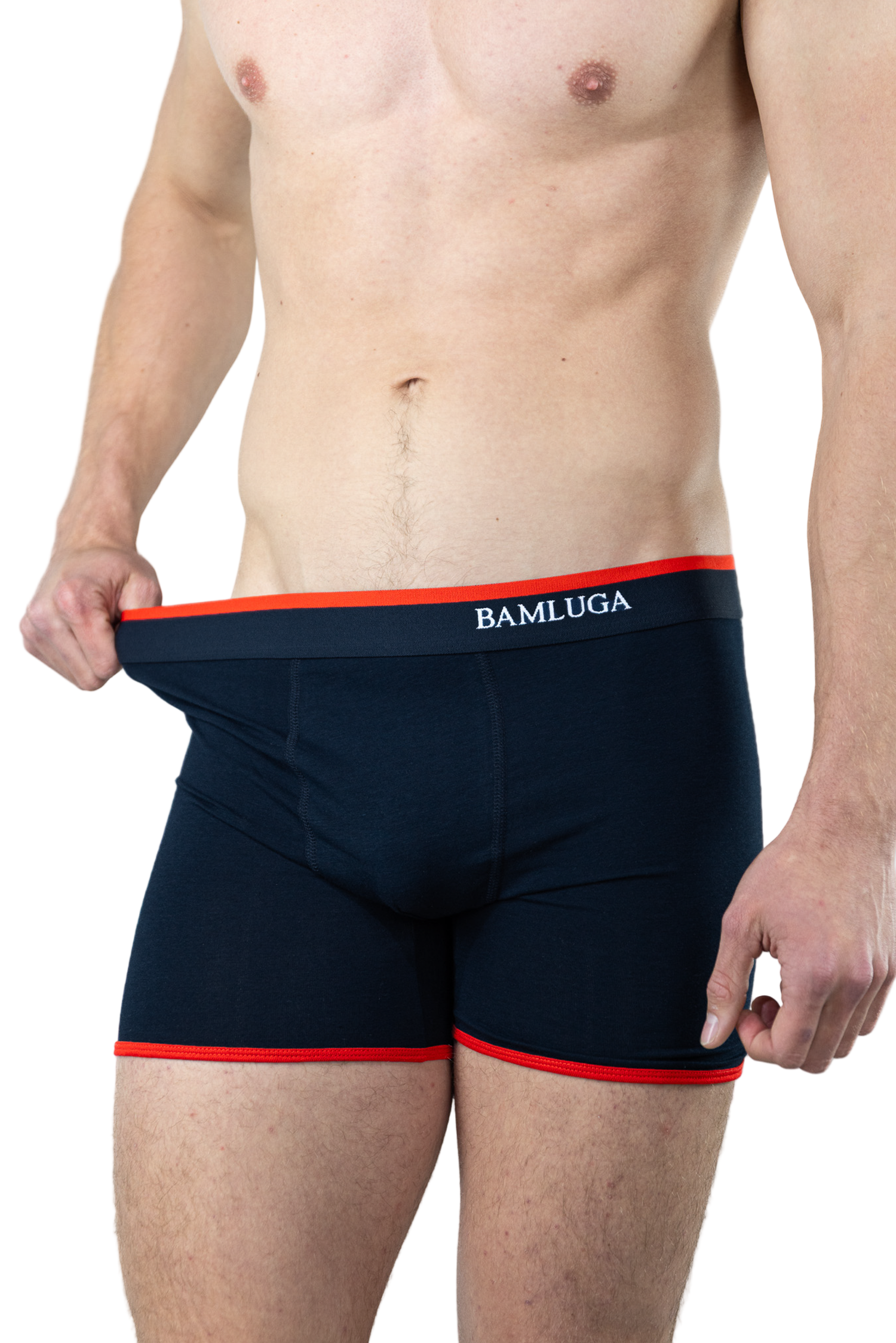 Bamboe Boxershort Slim fit Marineblauw 3-pack BAMLUGA