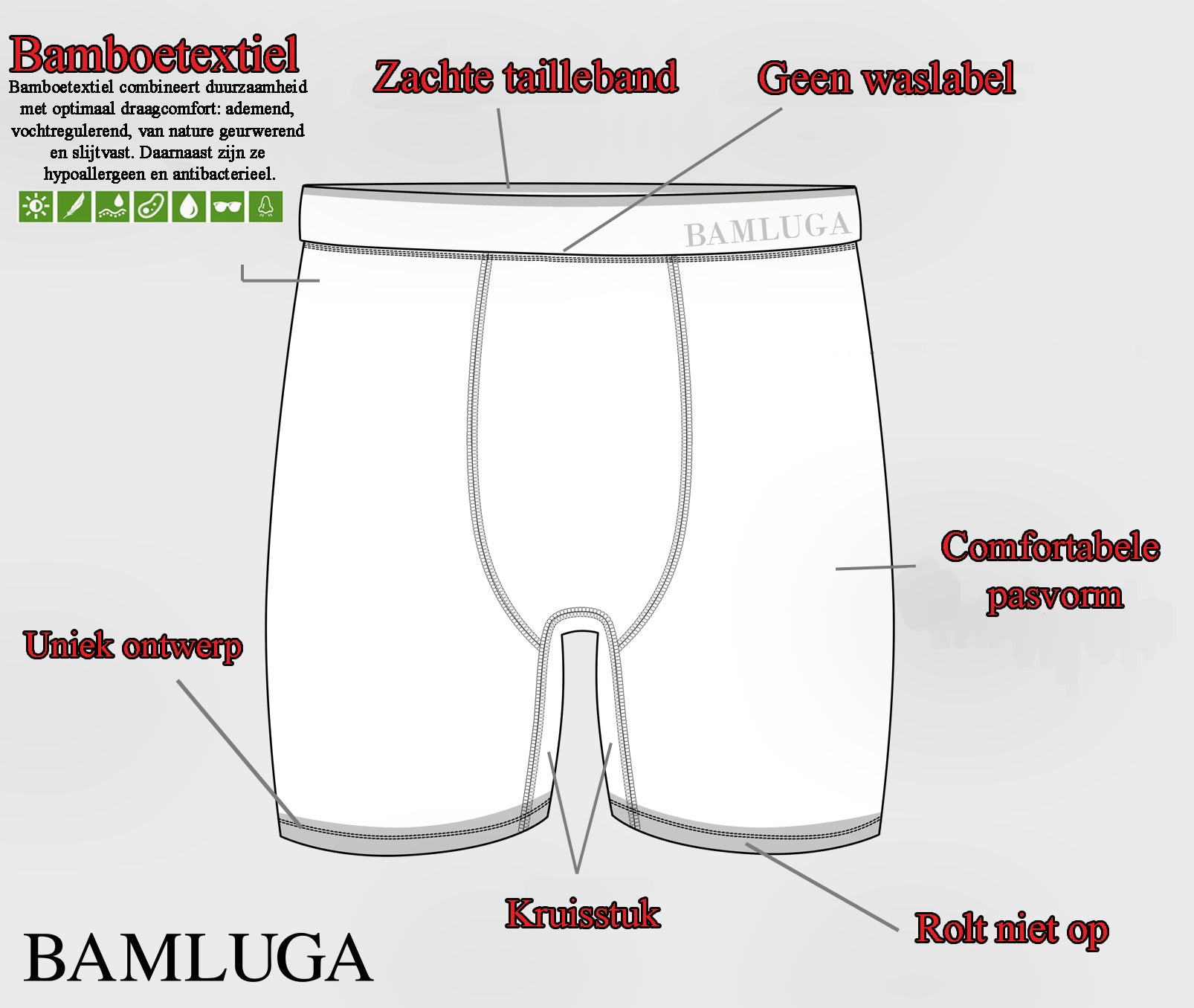 Boxer en bambou coupe slim bleu marine <tc>BAMLUGA</tc>