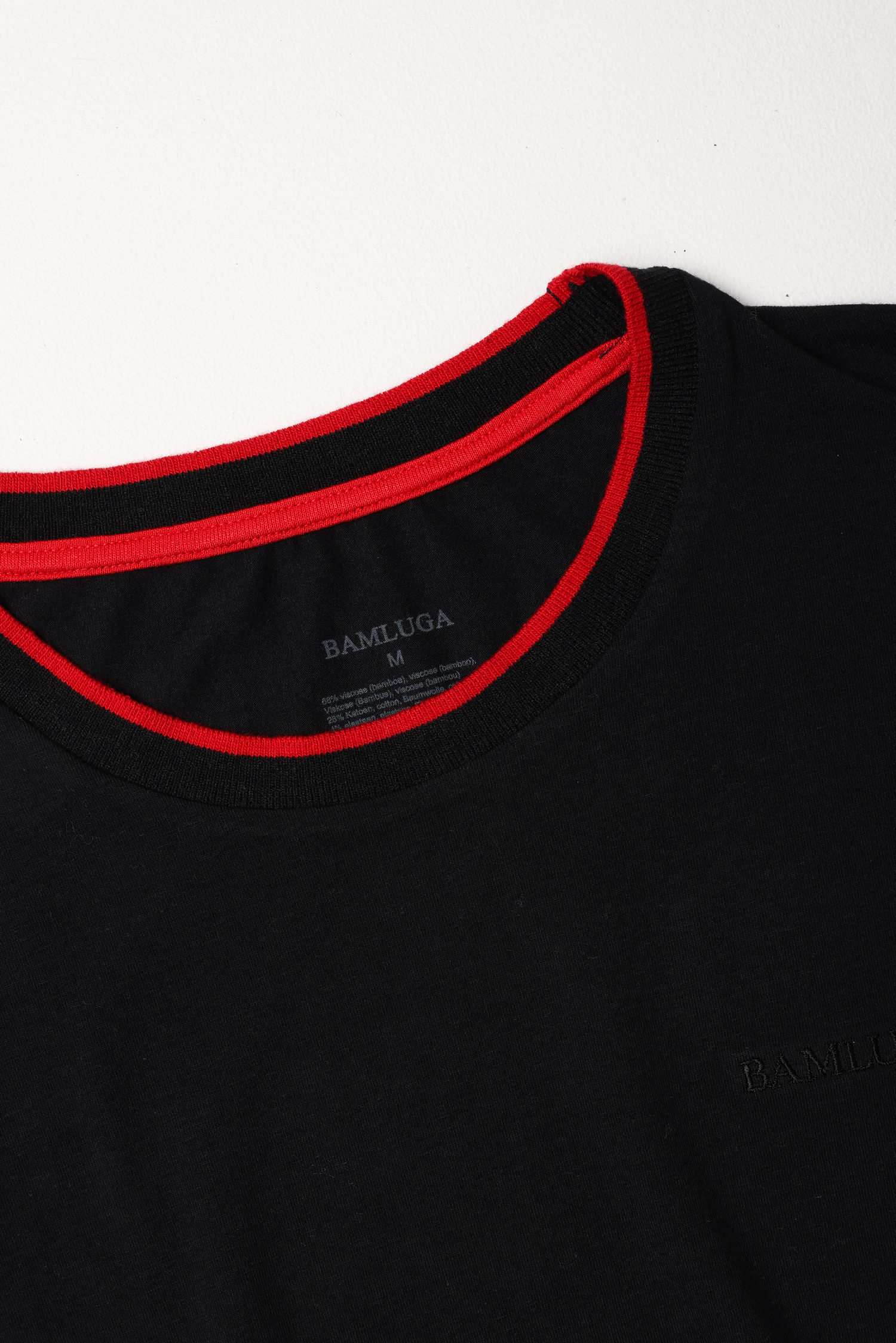 Bamboo T-shirt Slim fit Black