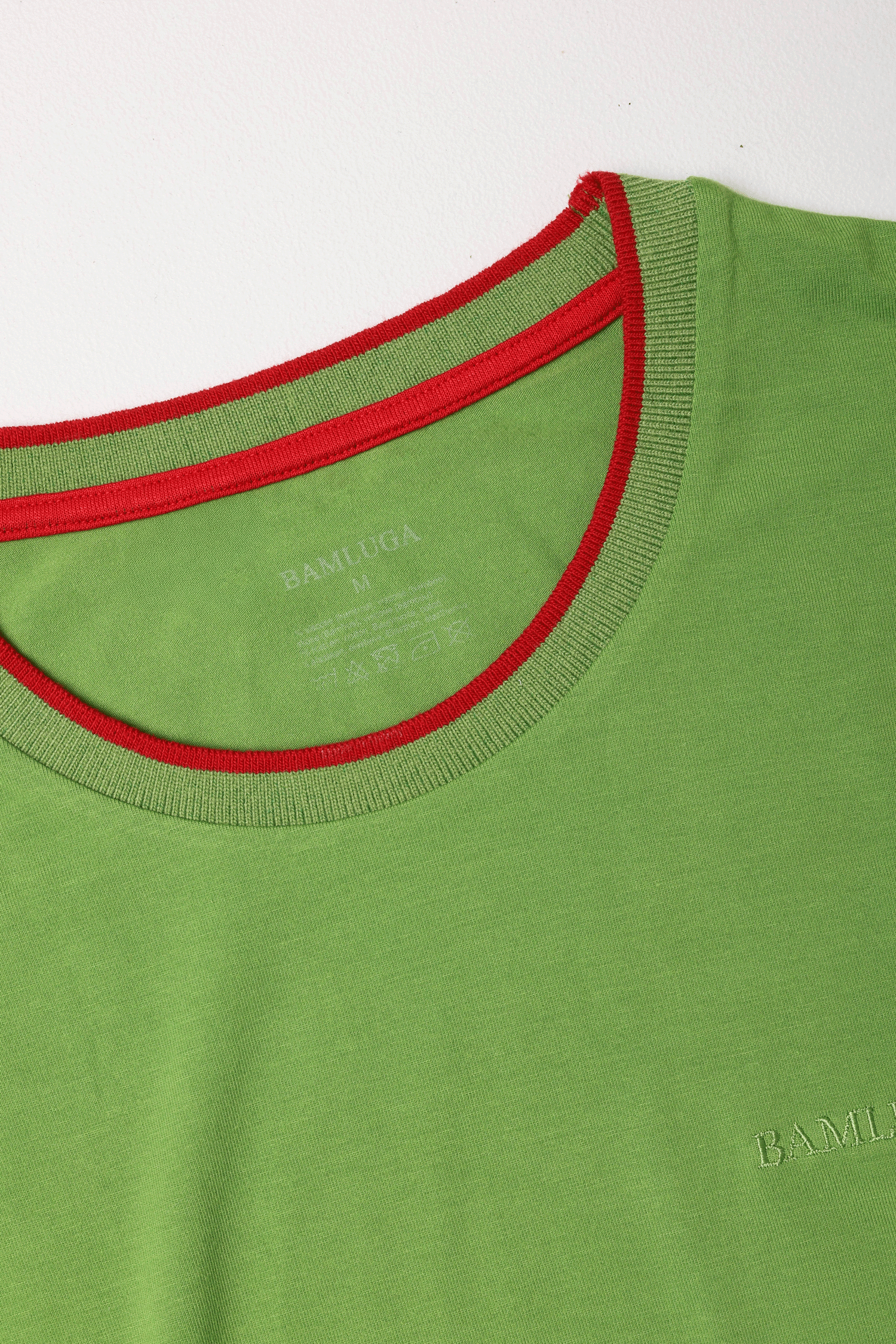 Bamboo T-shirt Slim fit Green