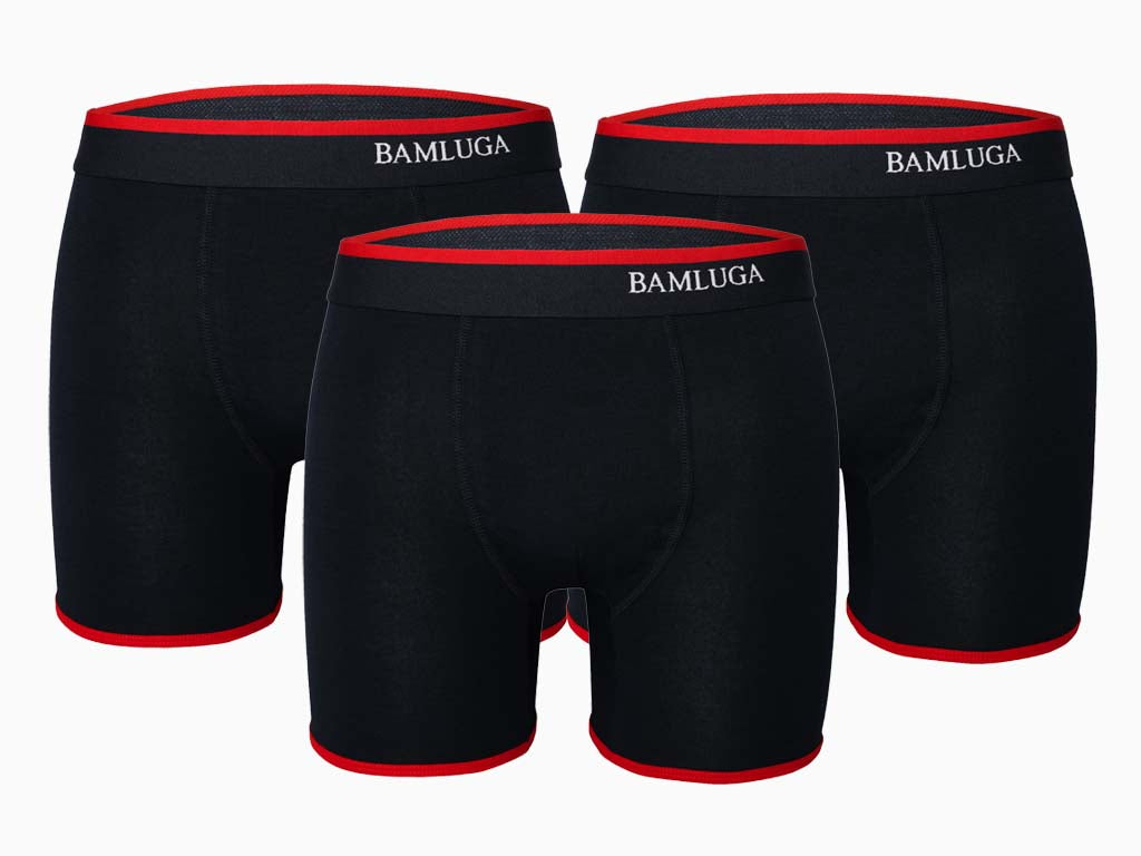 Bamboo <tc>Boxershort</tc> Slim fit Navy blue 3-pack <tc>BAMLUGA</tc>