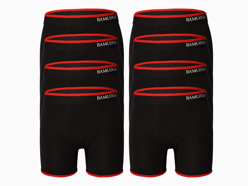 Bamboo <tc>Boxershort</tc> Slim fit Black 8-pack <tc>BAMLUGA</tc>