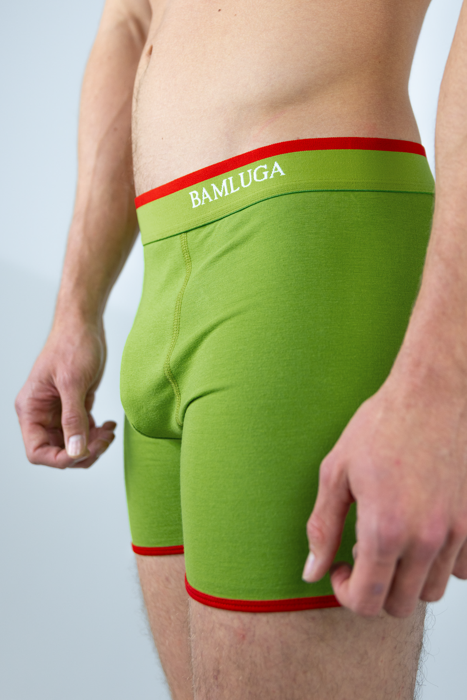 Bamboe Boxershort Slim fit Groen BAMLUGA