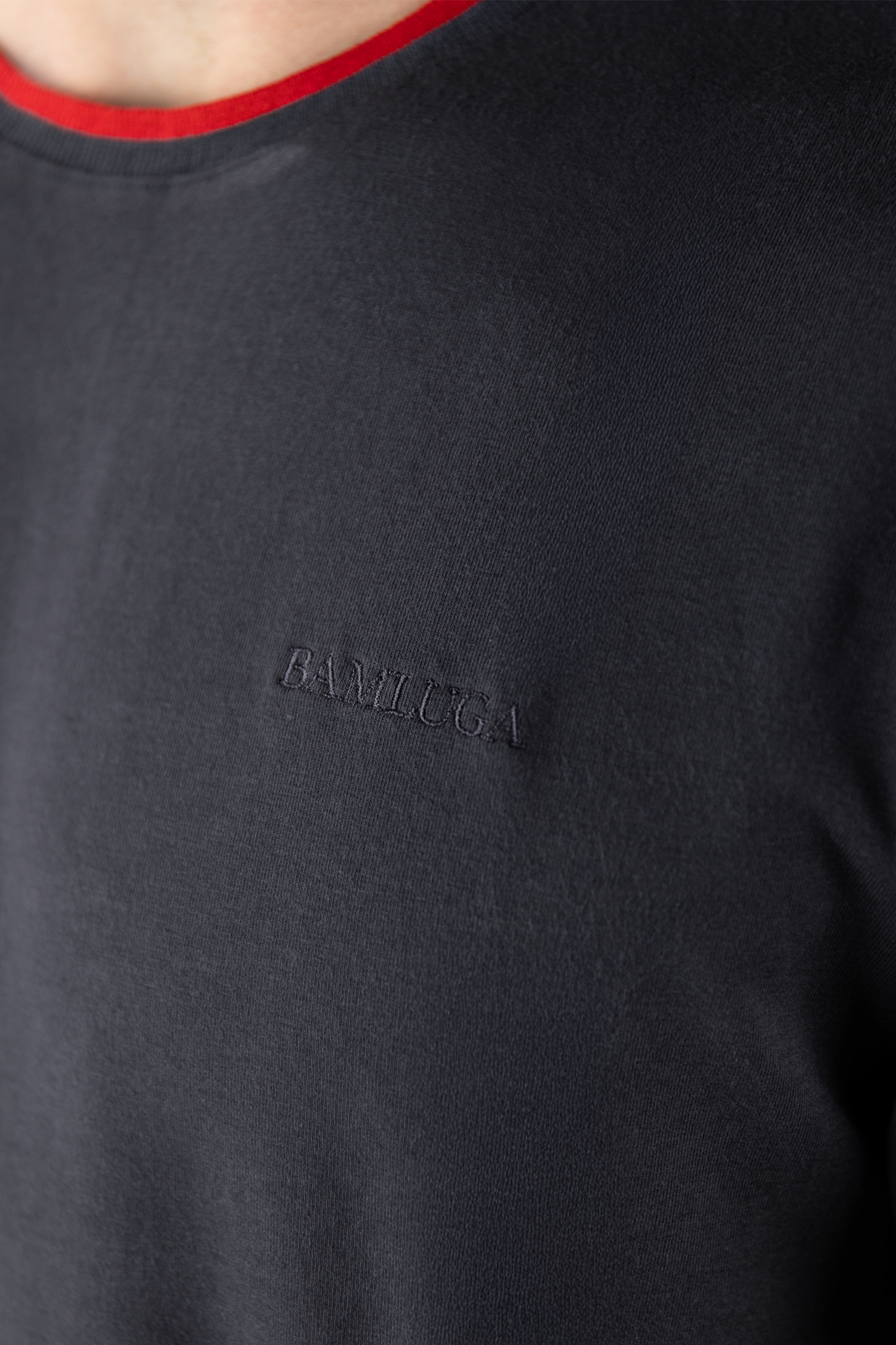 Bamboe T-shirt Slim fit Grijs BAMLUGA