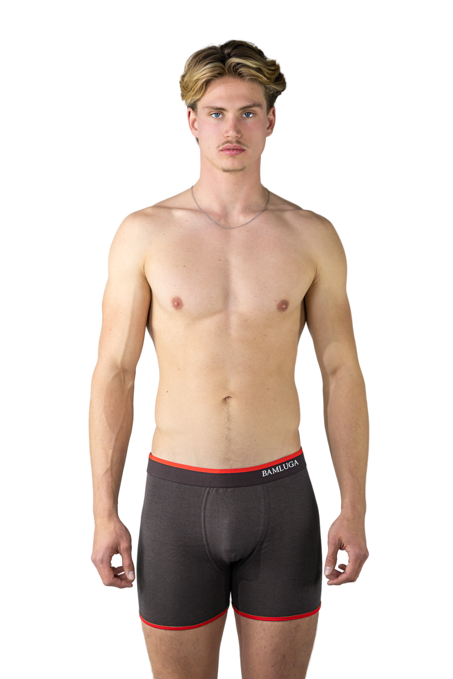 Bamboe Boxershort Slim fit Grijs BAMLUGA