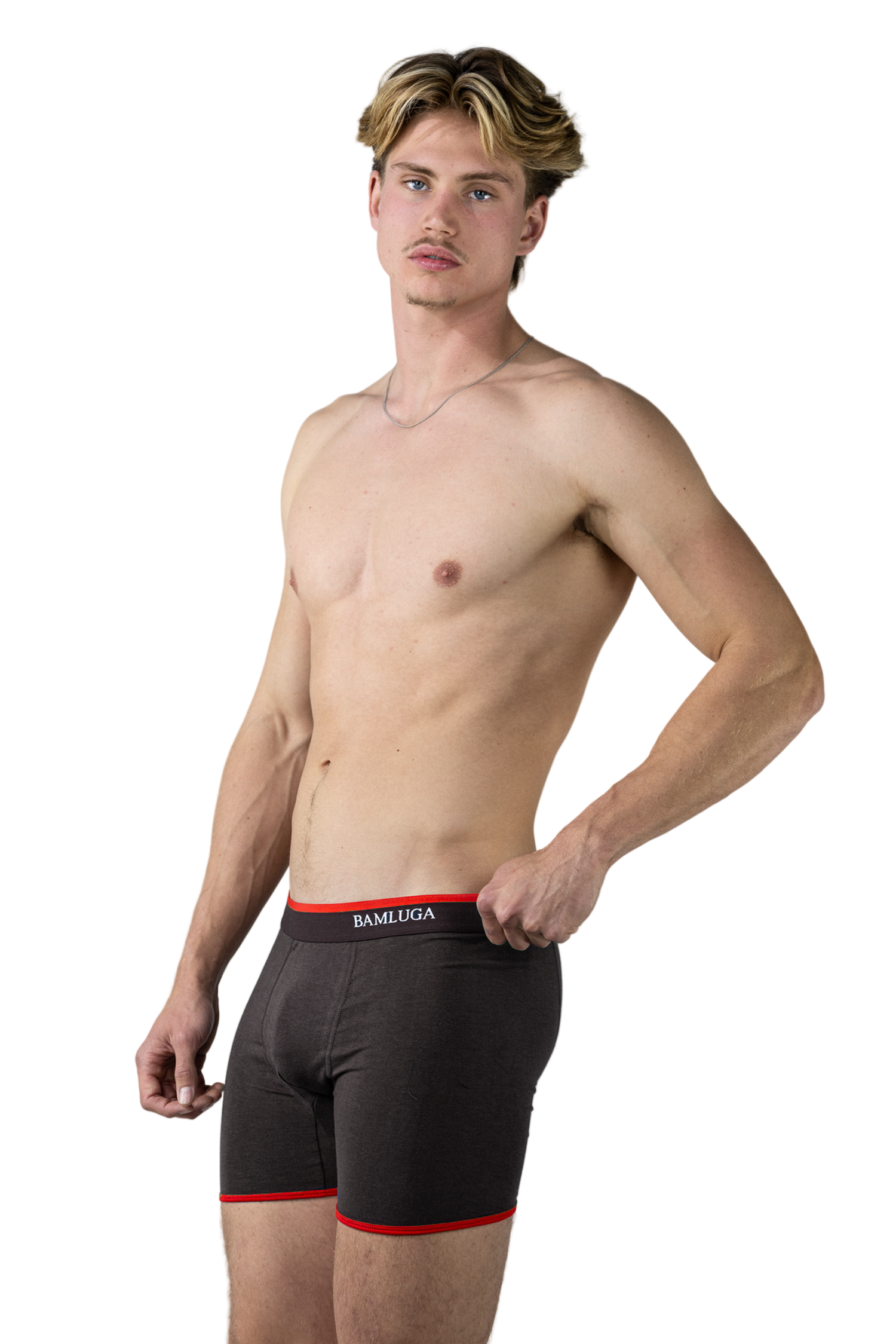 Bamboe Boxershort Slim fit Grijs BAMLUGA