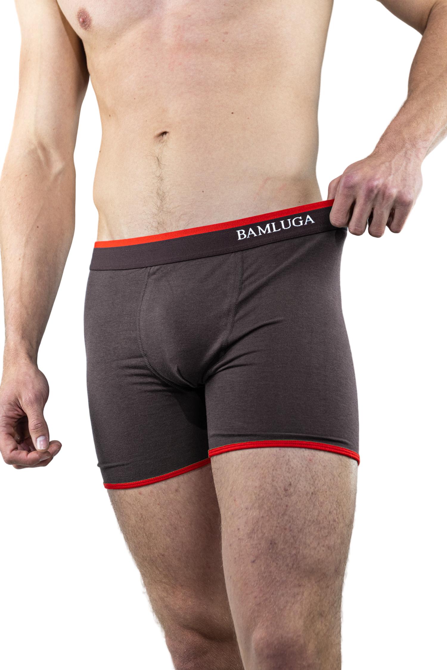 Bamboe Boxershort Slim fit Grijs BAMLUGA