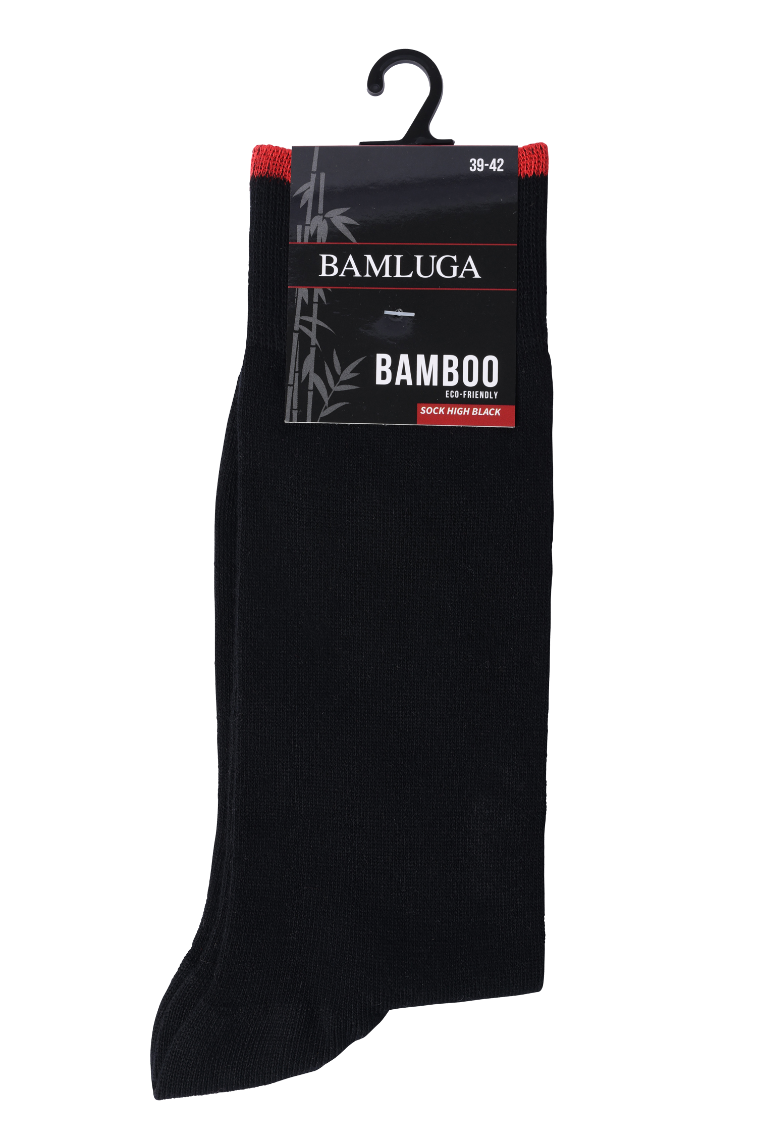 Bamboe Sokken Hoog Zwart BAMLUGA